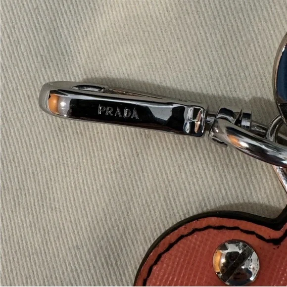 PRADA Saffiano Trick Heart Bag Charm - Picture 9 of 16